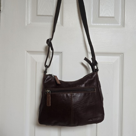 Jack Georges Voyager Hobo Bag Crossbody 11 x 10 x 3.25 Genuine Leather - Picture 5 of 10